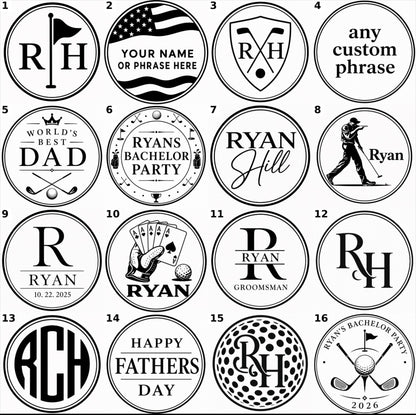 Personalized Metal Golf Ball Marker